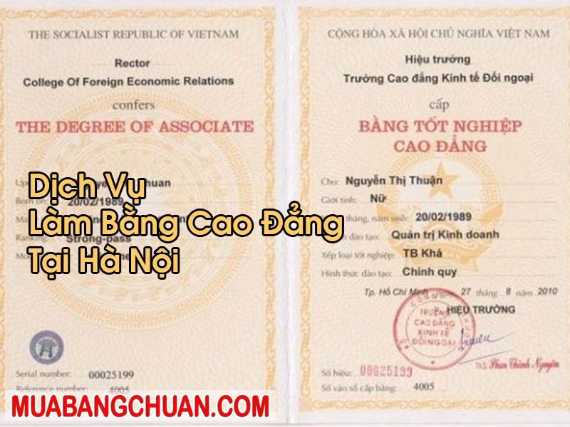 Làm Bằng Cao Đẳng Tại Hà Nội