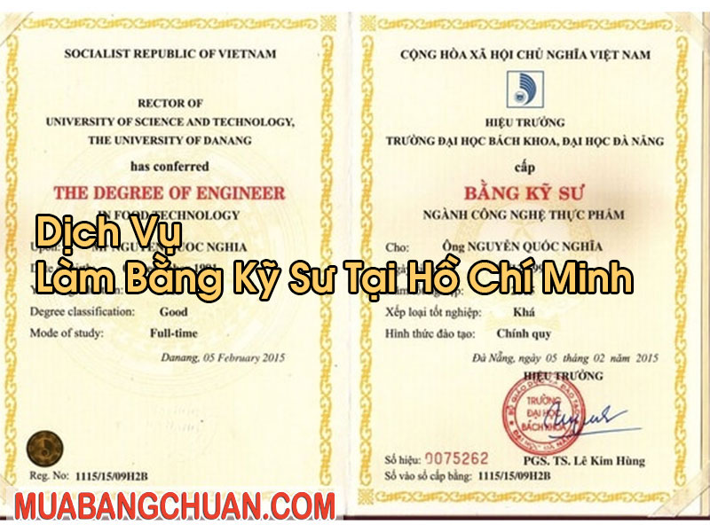 Làm Bằng Kỹ Sư Tại Hồ Chí Minh