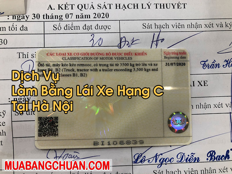 Làm Bằng Lái Xe Hạng C Tại Hà Nội