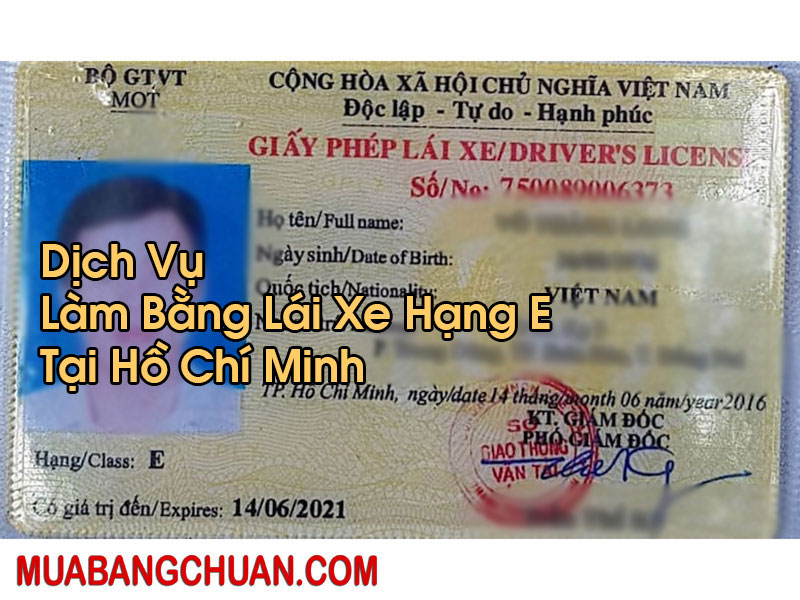 Làm Bằng Lái Xe Hạng E Tại Hồ Chí Minh