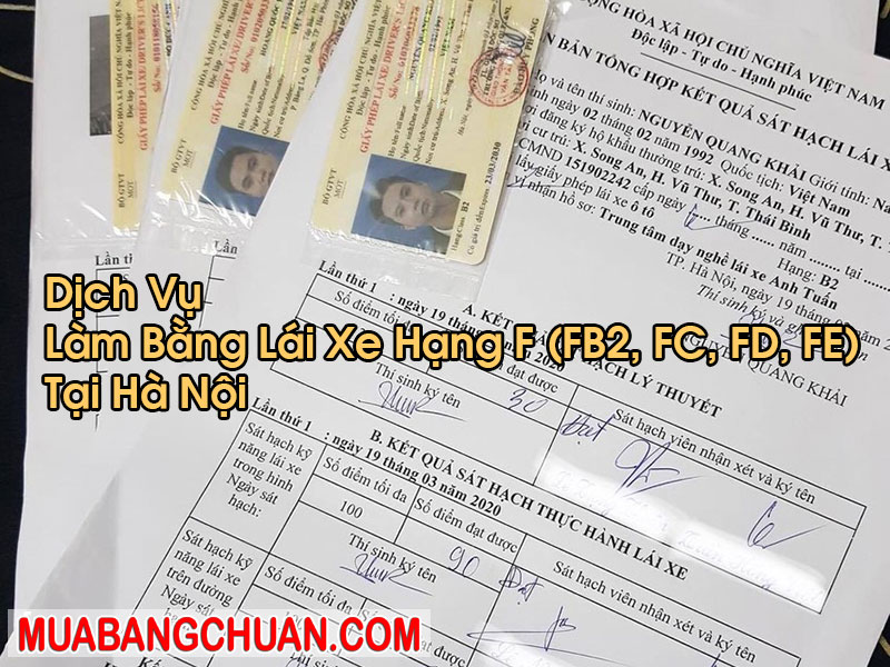 Làm Bằng Lái Xe Hạng F Tại Hà Nội