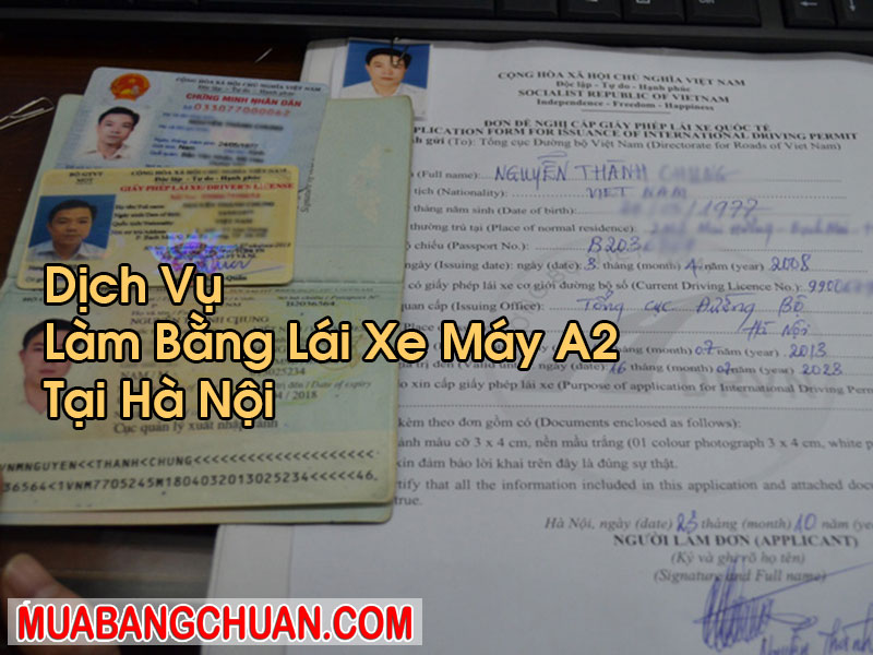 Làm Bằng Lái Xe Máy A2 Tại Hà Nội