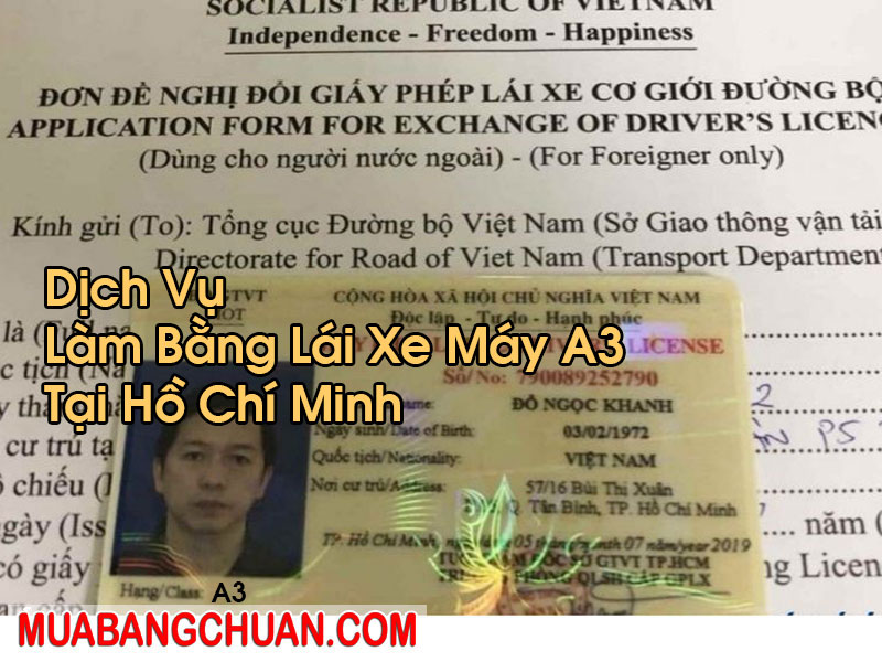 Làm Bằng Lái Xe Máy A3 Tại Hồ Chí Minh