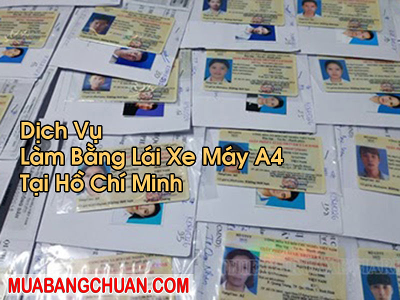 Làm Bằng Lái Xe Máy A4 Tại Hồ Chí Minh