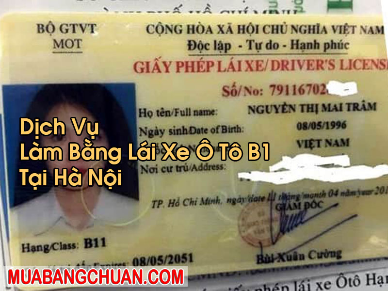 Làm Bằng Lái Xe Ô Tô B1 Tại Hà Nội