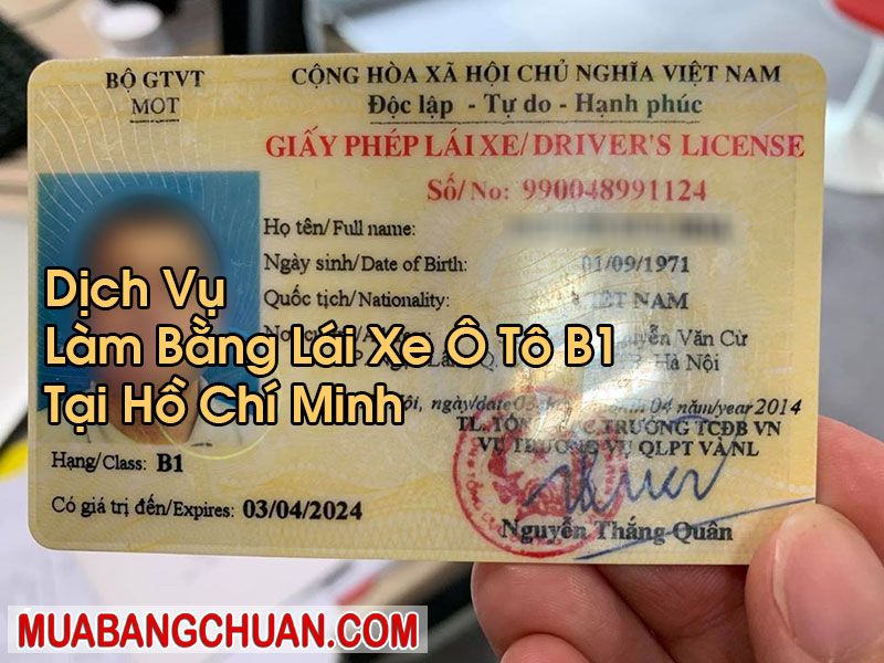 Làm Bằng Lái Xe Ô Tô B1 Tại Hồ Chí Minh