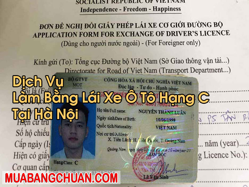 Làm Bằng Lái Xe Ô Tô Hạng C Tại Hà Nội