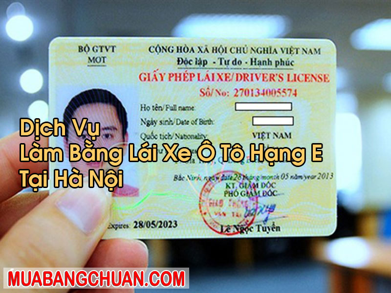 Làm Bằng Lái Xe Ô Tô Hạng E Tại Hà Nội