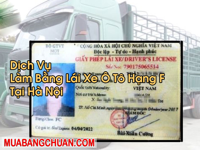 Làm Bằng Lái Xe Ô Tô Hạng F Tại Hà Nội