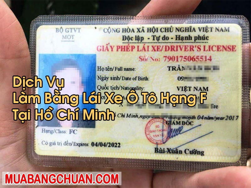 Làm Bằng Lái Xe Ô Tô Hạng F Tại Hồ Chí Minh