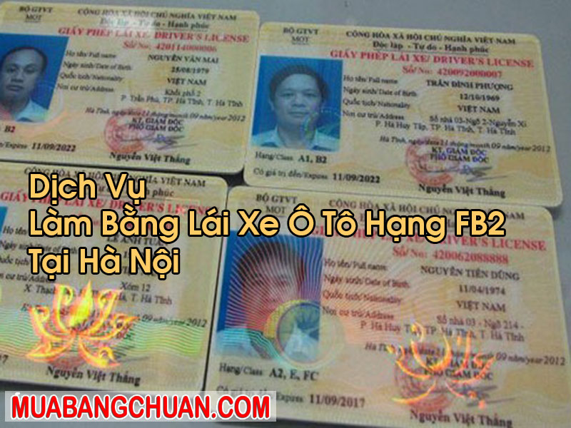 Làm Bằng Lái Xe Ô Tô Hạng FB2 Tại Hà Nội