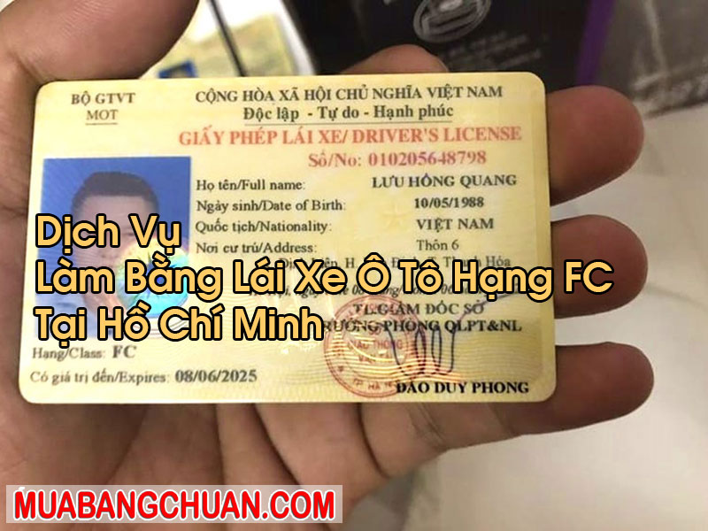 Làm Bằng Lái Xe Ô Tô Hạng FC Tại Hồ Chí Minh