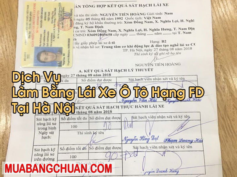 Làm Bằng Lái Xe Ô Tô Hạng FD Tại Hà Nội