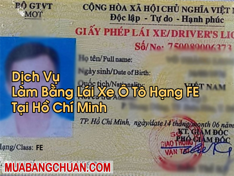 Làm Bằng Lái Xe Ô Tô Hạng FE Tại Hồ Chí Minh