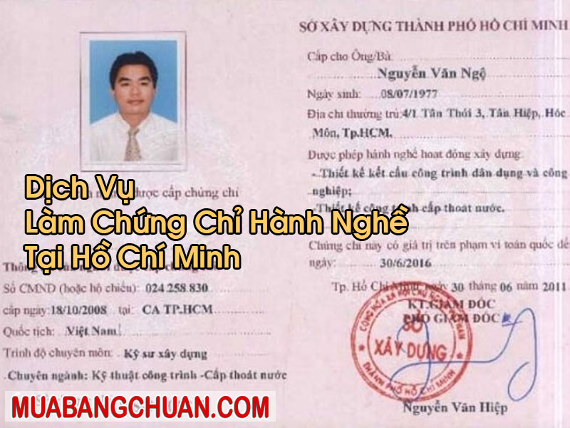 Làm Chứng Chỉ Hành Nghề Tại Hồ Chí Minh