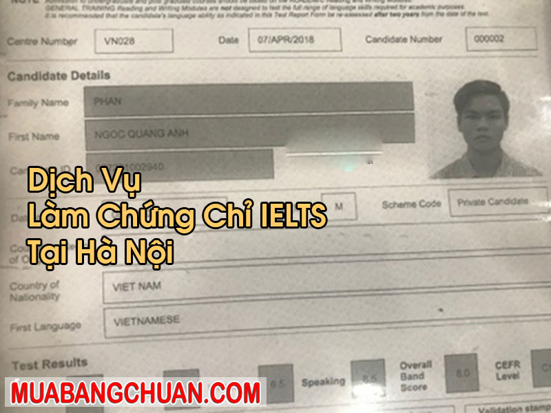 Làm Chứng Chỉ IELTS Tại Hà Nội