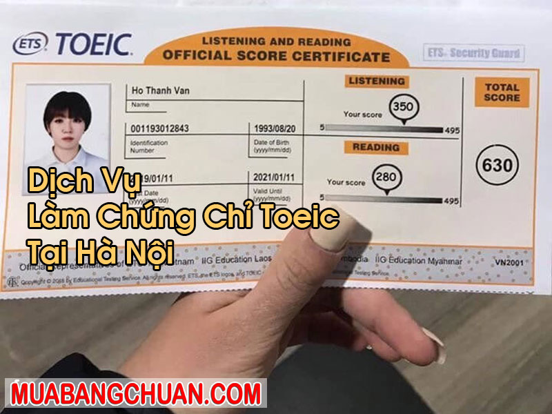 Làm Chứng Chỉ Toeic Tại Hà Nội