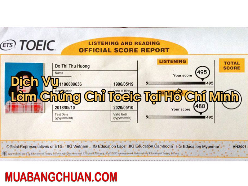 Làm Chứng Chỉ Toeic Tại Hồ Chí Minh