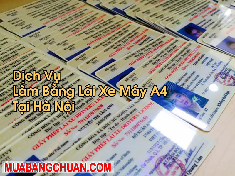 Làm Bằng Lái Xe Máy A4 Tại Hà Nội